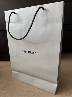 Balenciaga Gray Shopping Gift Tote Bag EMPTY 17.5” x 12.5” x 4.75”